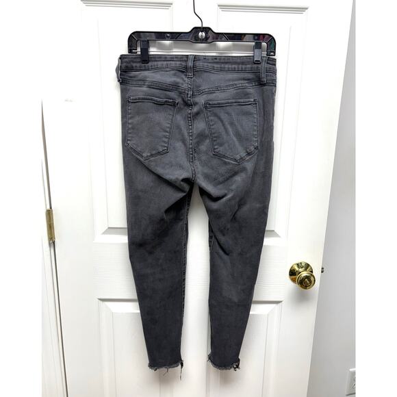Gap Charcoal Black Jeans, Universal Jegging Mid Rise Cropped, Women's Size 10P - Picture 3 of 6